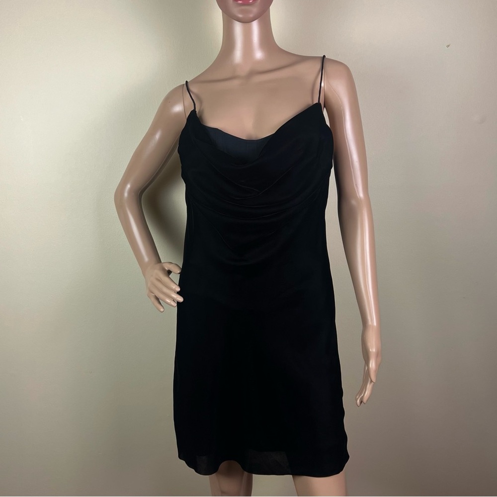NEW DION LEE REVOLVE BLACK VELVET MINI DRESS - Picture 2 of 10